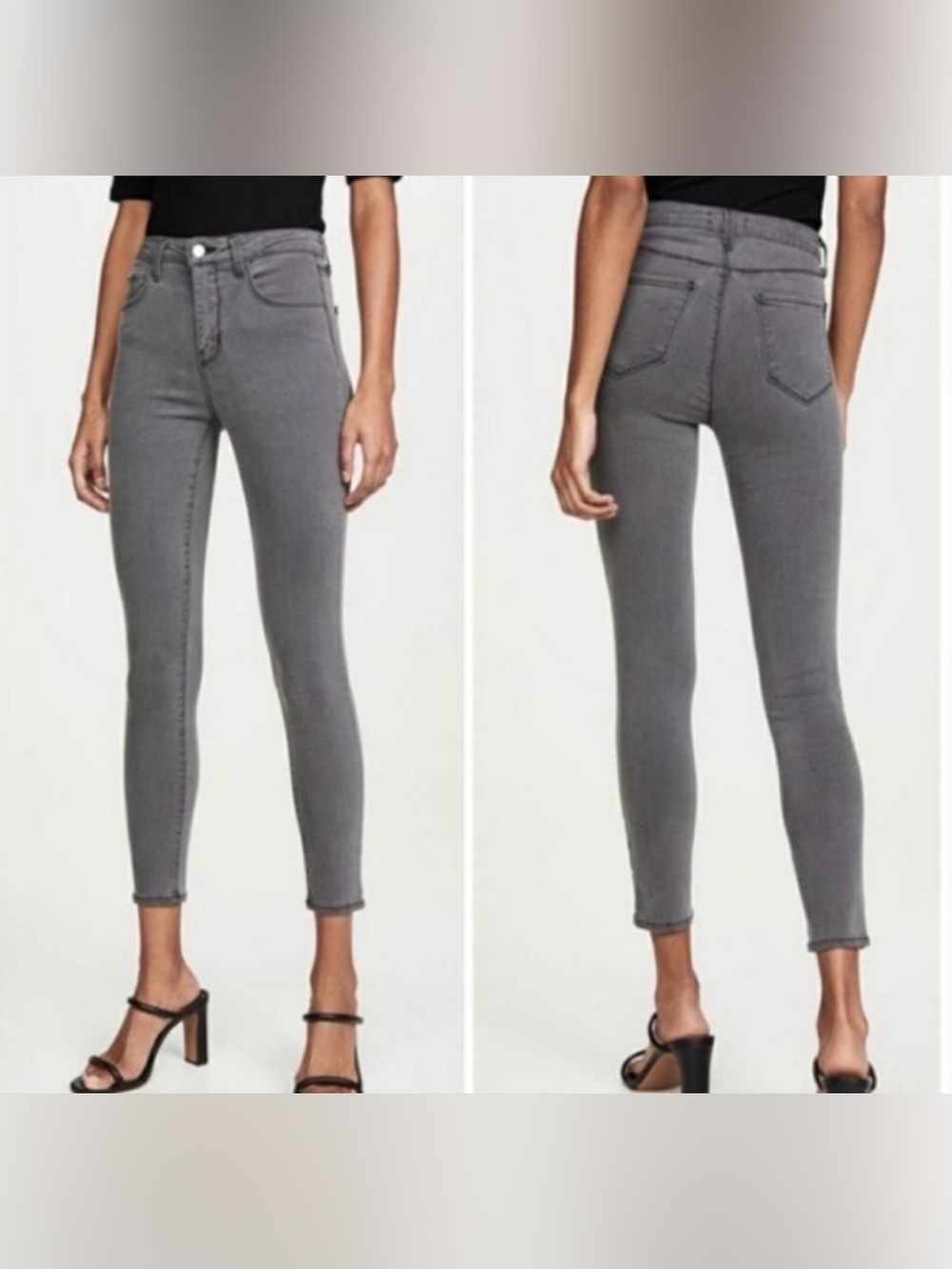 🌺L’AGENCE Marguerite High-Rise Skinny Jeans in cast iron 🌺